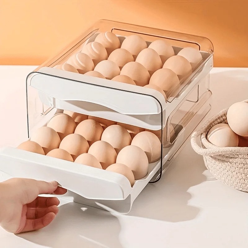 Kitchen Baking Tray Storage - 1pc Kotak Penyimpanan Telur Dapur Kulkas