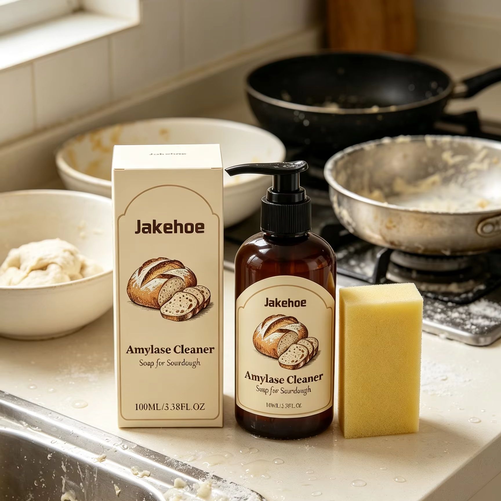 Kitchen Baking Mess - Sabun Pembersih Amylase Jakehoe Sourdough, Sabun