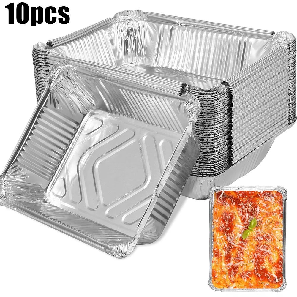 Kitchen Baking Tray Storage - 10 Buah Wadah Penyimpanan Makanan Aluminium