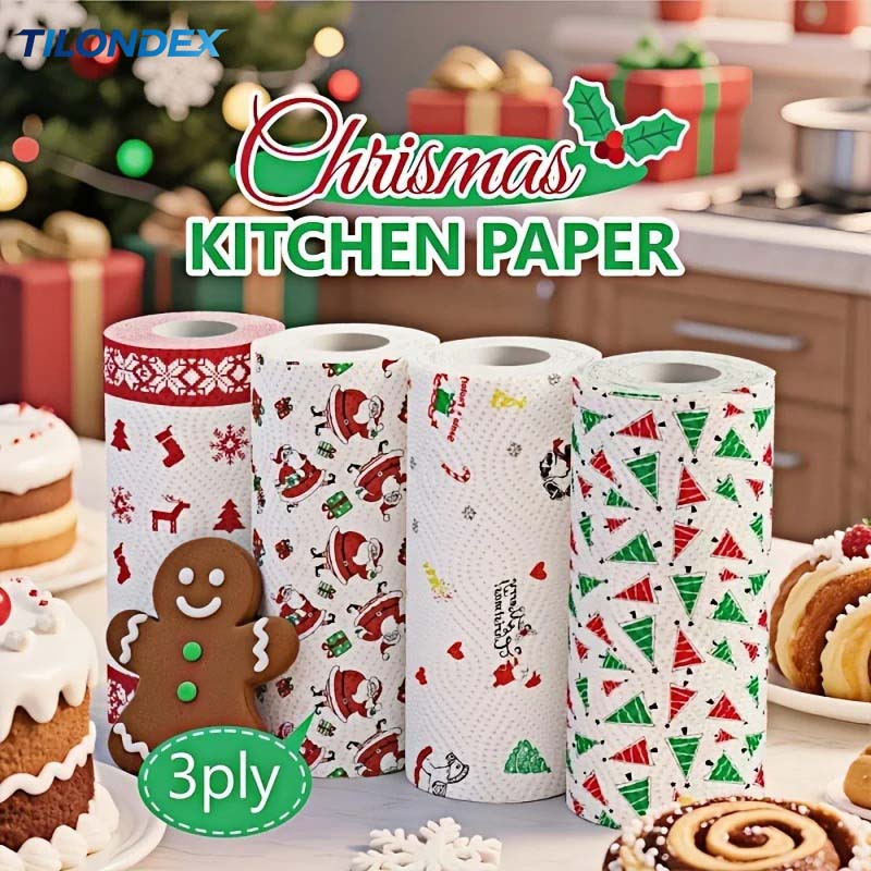 Kitchen Baking Unit - TILONDEX Tisu Dapur Bermotif Natal, Tisu