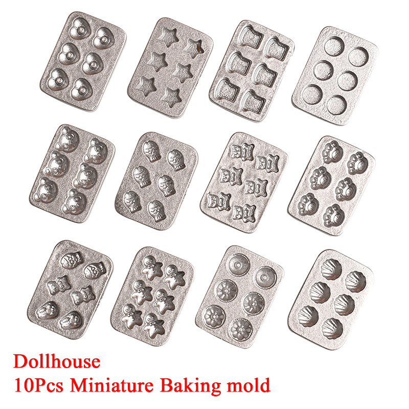 Kitchen Baking Decor - 10 pcs Cetakan Kue Miniatur Rumah