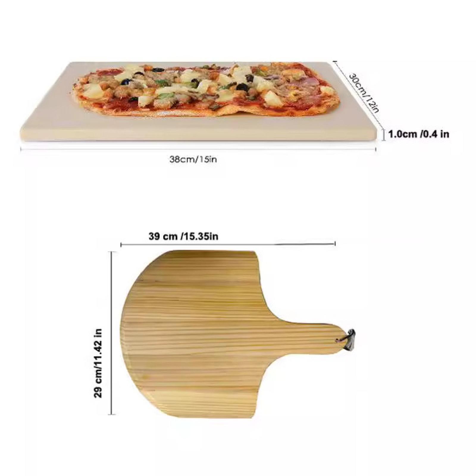 Baking Kitchen At Home - Set Pemanggang Pizza dengan Loyang Keramik