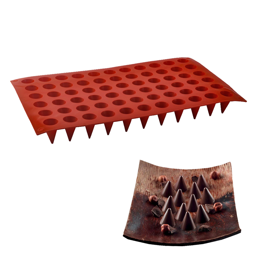 66-sel kerucut coklat cetakan  - Kitchen Baking Decor ulasan dan harga