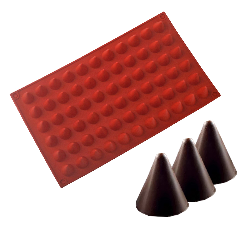 66-sel kerucut coklat cetakan  - Kitchen Baking Decor ulasan dan harga