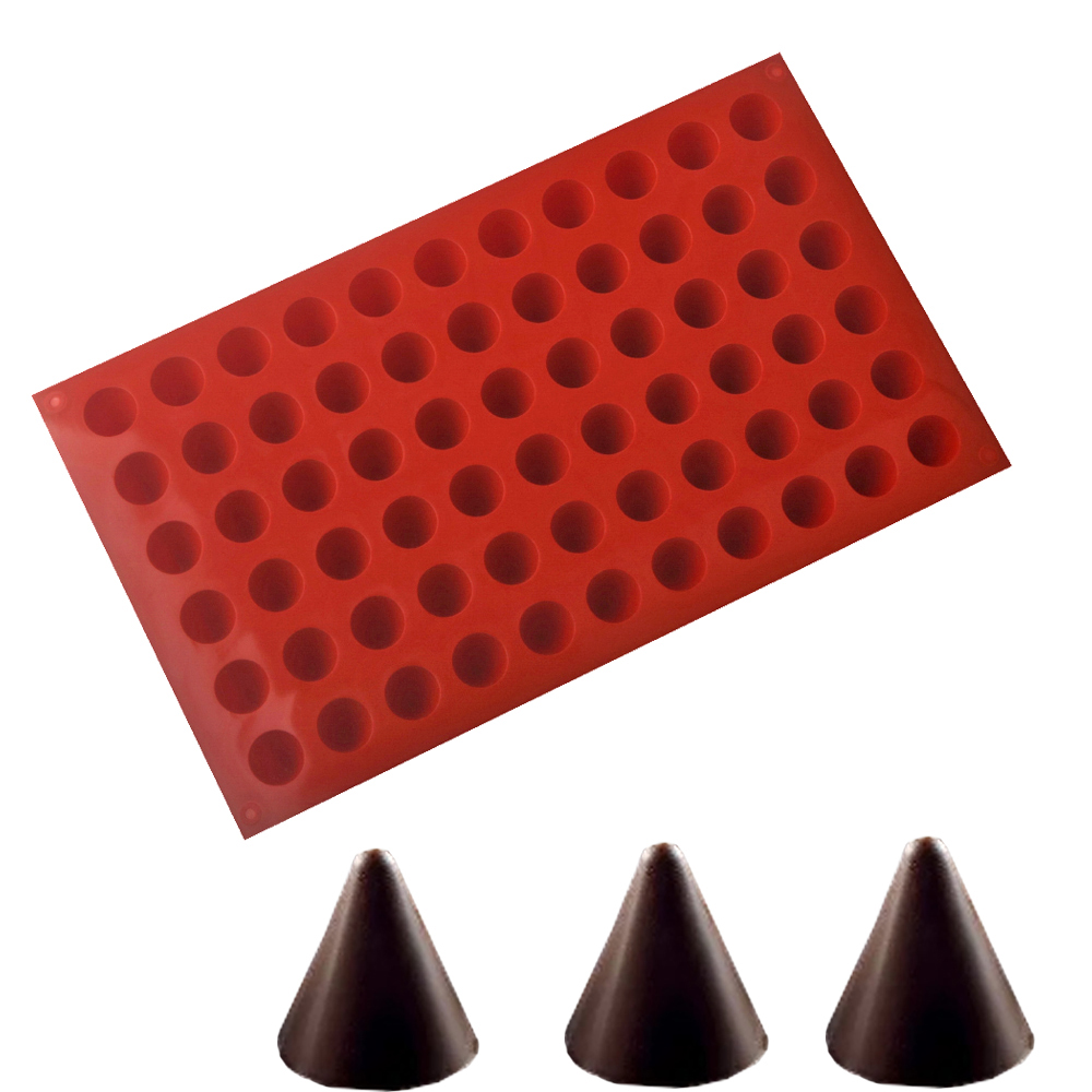 66-sel kerucut coklat cetakan  - Kitchen Baking Decor ulasan dan harga