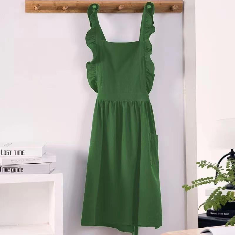 1 Buah Celemek Antik Linen Kat - Kitchen Baking Unit ulasan dan harga