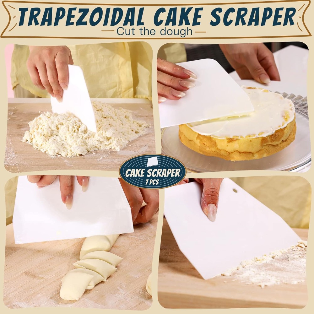7 Pcs Set Pengikis dan Penghal - Kitchen Baking Decor ulasan dan harga