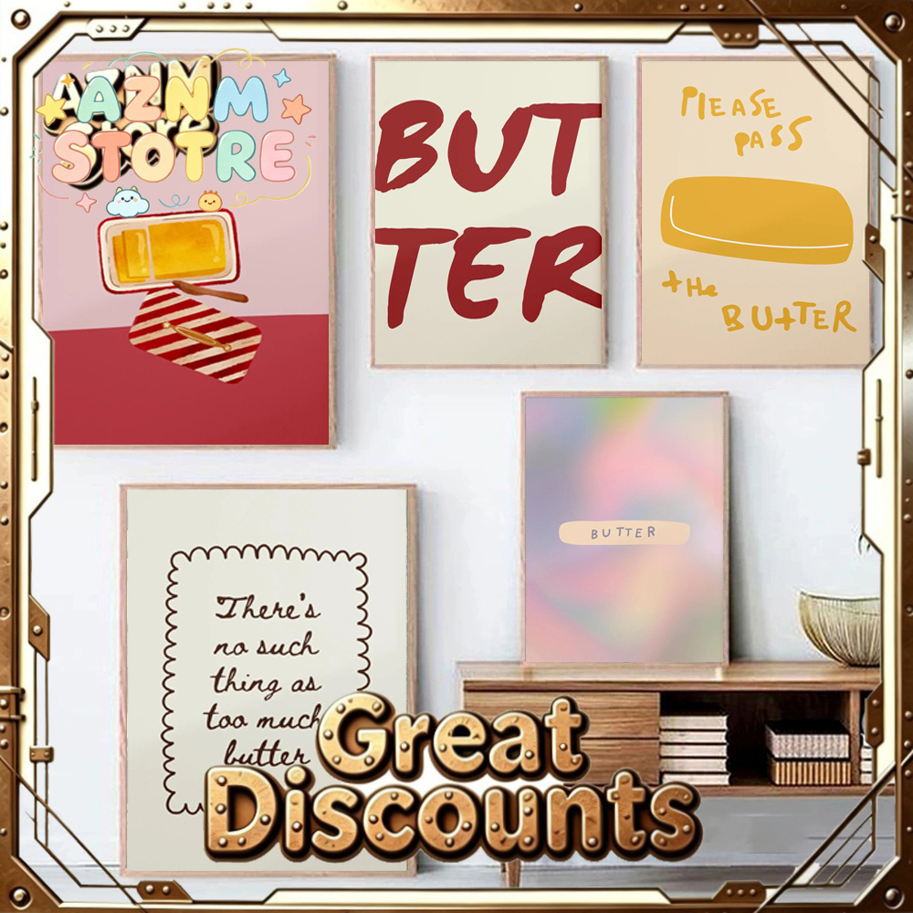 1 buah Poster Mentega Dekorasi - Kitchen Baking Decor ulasan dan harga