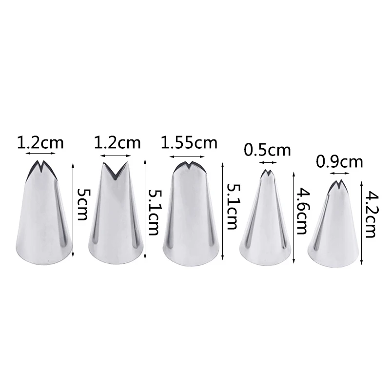 5 buah nosel mawar bunga 5 bua - Kitchen Baking Decor ulasan dan harga